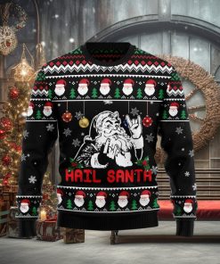 Hail Santa Ugly Christmas Sweater Gift Men Women