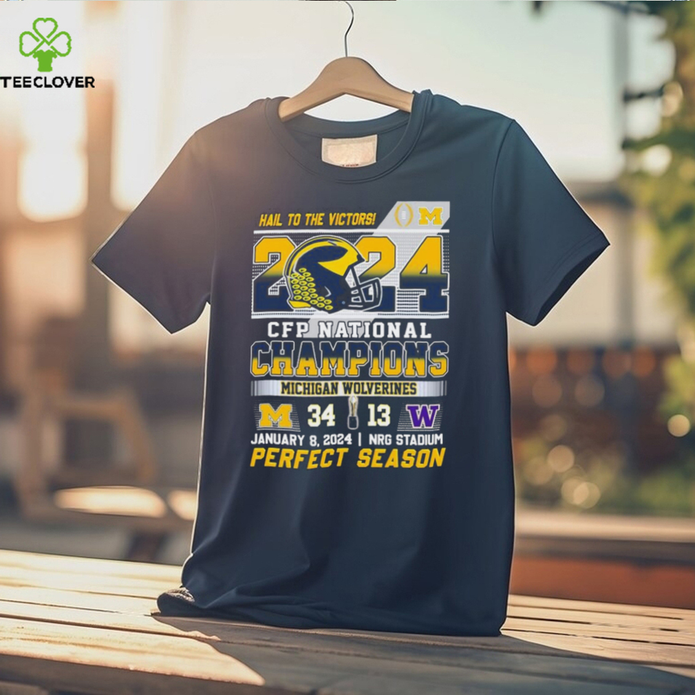 Hail To The Victors 2024 CFP National Champions Michigan Wolverines 34 13 Washington Perfect Season Shirt Hail To The Victors 2024 CFP National Champions Michigan Wolverines 34 13 Washington Perfect Season Shirt
