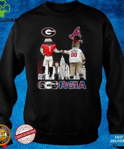 Hairy Dawg Georgia Bulldogs_ Blooper Atlanta Braves t Shirt