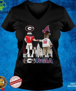 Hairy Dawg Georgia Bulldogs_ Blooper Atlanta Braves t Shirt