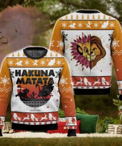 Hakuna Matata Lion King Simba Ugly Sweater