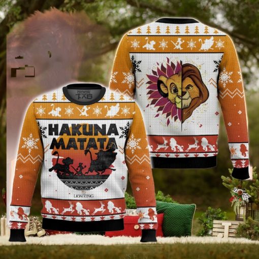 Hakuna Matata Lion King Simba Ugly Sweater