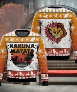 Hakuna Matata Lion King Simba Ugly Sweater