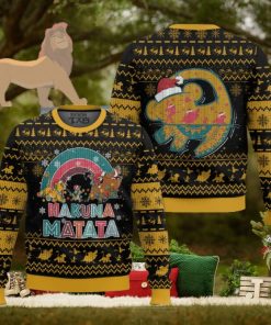 Hakuna Matata Simba Black Ugly Sweater
