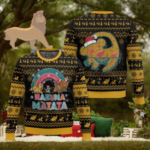 Hakuna Matata Simba Black Ugly Sweater