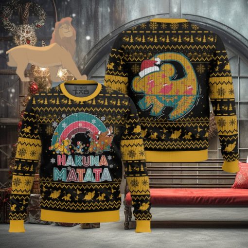 Hakuna Matata Simba Black Ugly Sweater