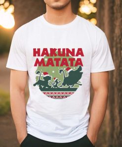 Hakuna Matata Simba Timon Pumbaa Christmas shirt