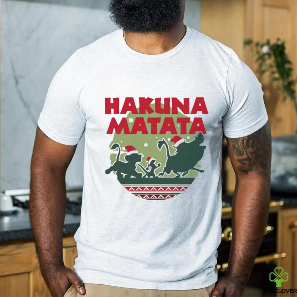 Hakuna Matata Simba Timon Pumbaa Christmas shirt Hakuna Matata Simba Timon Pumbaa Christmas shirt