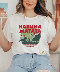 Hakuna Matata Simba Timon Pumbaa Christmas shirt 4 Hakuna Matata Simba Timon Pumbaa Christmas shirt