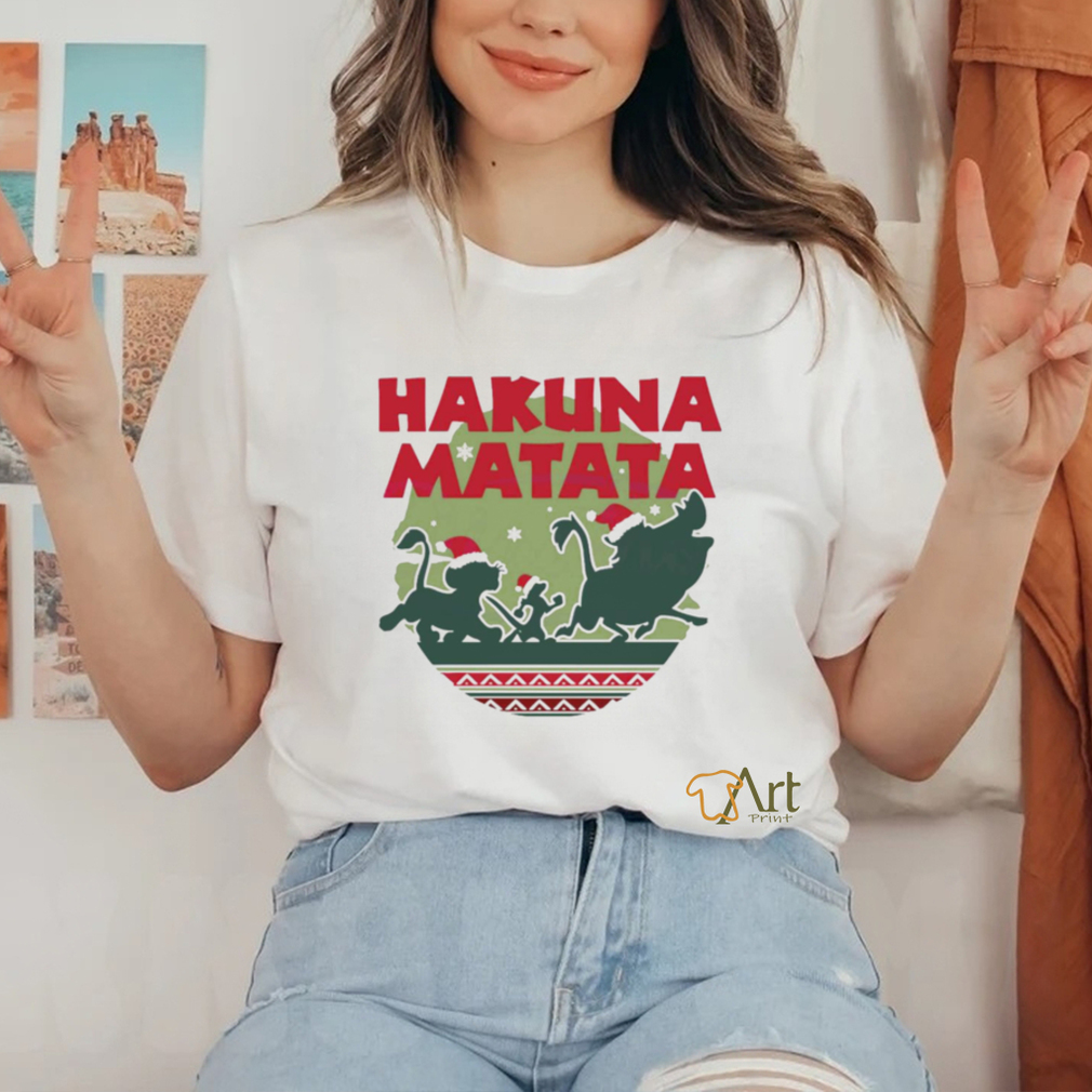 Hakuna Matata Simba Timon Pumbaa Christmas shirt Hakuna Matata Simba Timon Pumbaa Christmas shirt