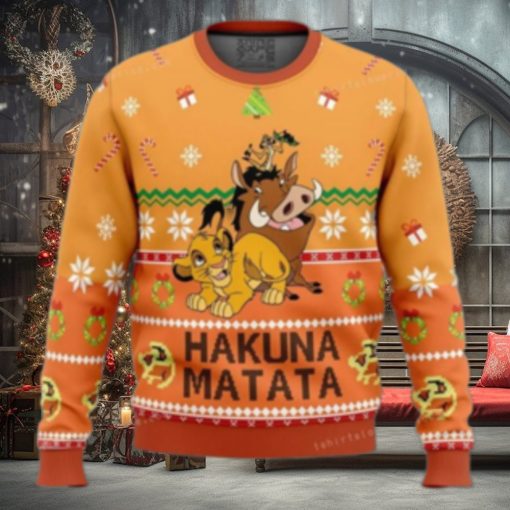 Hakuna Matata The Lion King Disney Ugly Sweater