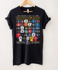 Hall of fame quarterback legends shirt