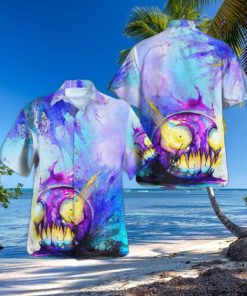 Halloween Aloha Gastly Pokemon Hawaiian Shirt Summer Beach Gift