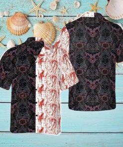 Halloween Blood Gothic Hawaiian Shirt Horror Button Up Shirt Halloween Gifts For Adults