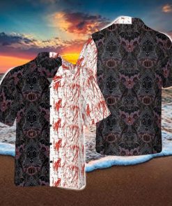 Halloween Blood Gothic Hawaiian Shirt Horror Button Up Shirt Halloween Gifts For Adults