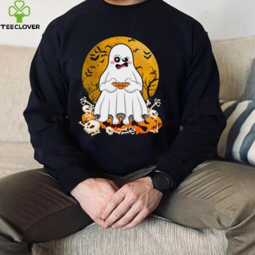 Halloween Boo Ghost Gamer T Shirt Boys Kids Teens Gaming Outfit Boys Shirt