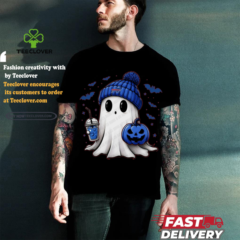 Halloween Buffalo Bills NFL Football Fan Ghost with Pumpkin shirt Halloween Buffalo Bills NFL Football Fan Ghost with Pumpkin shirt