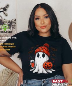 Halloween Cleveland Browns NFL Football Fan Ghost with Pumpkin shirt