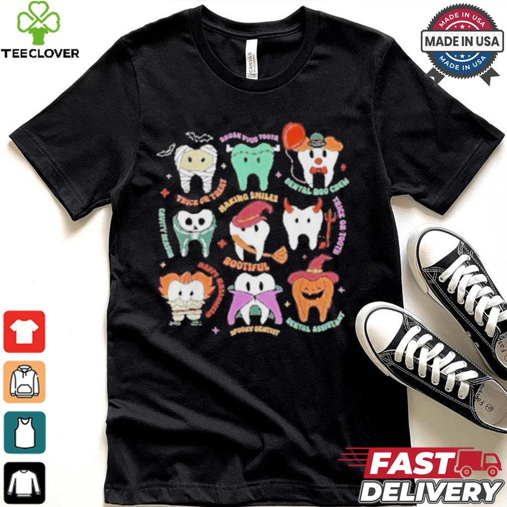 Halloween Dental Boo Crew Dentist Costume Teeth Shirt Halloween Dental Boo Crew Dentist Costume Teeth Shirt