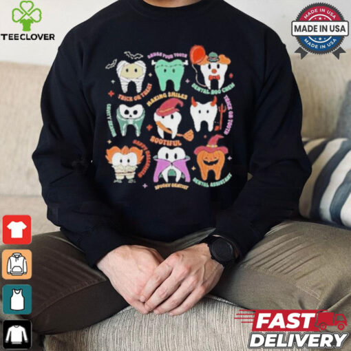 Halloween Dental Boo Crew Dentist Costume Teeth Shirt