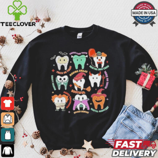 Halloween Dental Boo Crew Dentist Costume Teeth Shirt