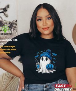 Halloween Detroit Lions NFL Football Fan Ghost with Pumpkin shirt