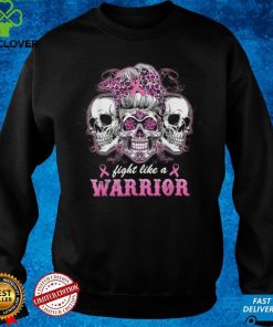 Halloween Fight Like A Warrior Sugar Skull Ladies T Shirt