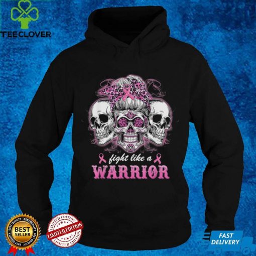 Halloween Fight Like A Warrior Sugar Skull Ladies T Shirt