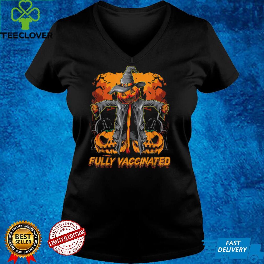 Halloween Fully Vaccinated Monster Trick Or Treat Pumpkin T Shirt Halloween Fully Vaccinated Monster Trick Or Treat Pumpkin T Shirt