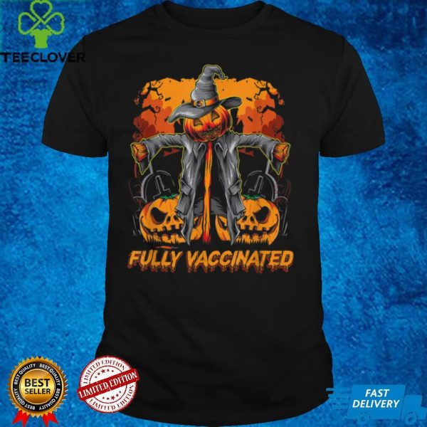 Halloween Fully Vaccinated Monster Trick Or Treat Pumpkin T Shirt