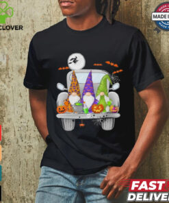 Halloween Gnomes With Truck Cute Gnomes Happy Shirt