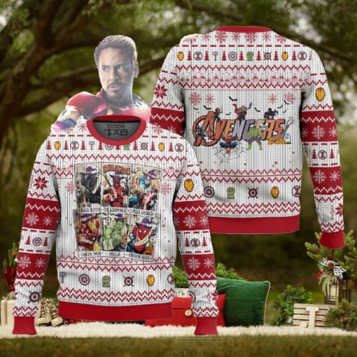 Halloween Heroes Tarot Avengers Ugly Sweater