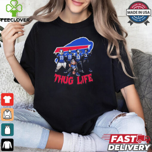 Halloween Horror Characters X Buffalo Bills Thug Life Shirt