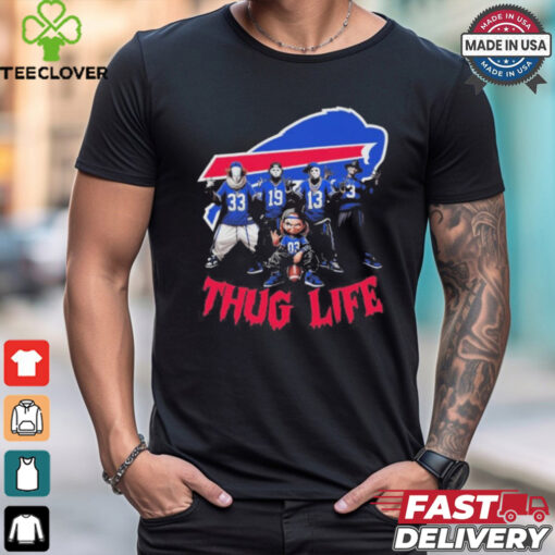 Halloween Horror Characters X Buffalo Bills Thug Life Shirt