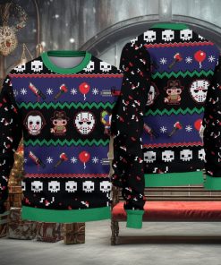 Halloween Horror Ugly Christmas Sweater Holiday For Men And Women