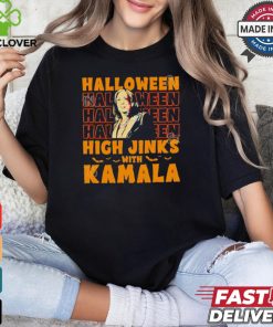 Halloween Kamala Harris high jinks with Kamala shirt