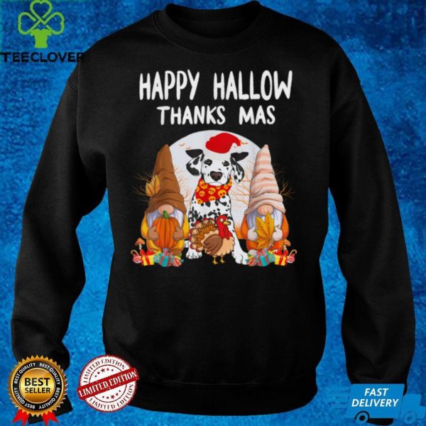 Halloween Merry Christmas Happy Hallothanksmas Gnomes Lover T Shirt