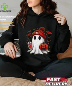 Halloween NFL Football Fan Ghost with Pumpkin kansas city hoodie, sweater, longsleeve, shirt v-neck, t-shirt