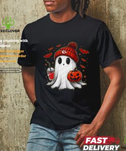 Halloween NFL Football Fan Ghost with Pumpkin kansas city hoodie, sweater, longsleeve, shirt v-neck, t-shirt