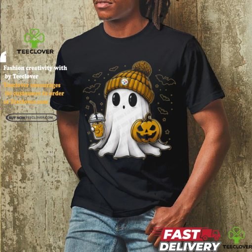 Halloween NFL Football Fan Ghost with Pumpkin hoodie, sweater, longsleeve, shirt v-neck, t-shirt