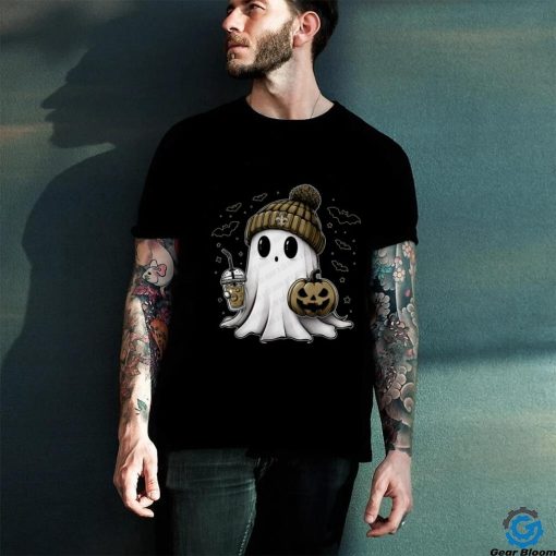 Halloween New Orleans Saints NFL Football Fan Ghost with Pumpkin shirt