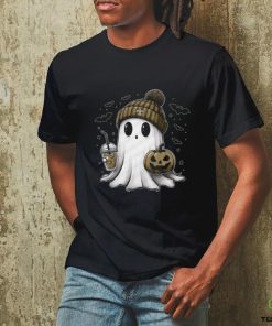 Halloween New Orleans Saints NFL Football Fan Ghost with Pumpkin shirt