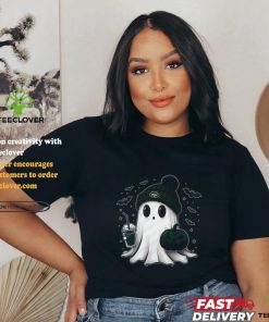 Halloween New York Jets NFL Football Fan Ghost with Pumpkin shirt