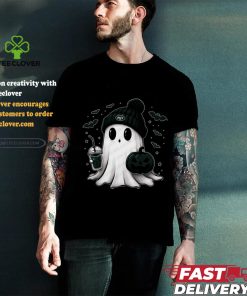 Halloween New York Jets NFL Football Fan Ghost with Pumpkin shirt 3 Halloween New York Jets NFL Football Fan Ghost with Pumpkin shirt