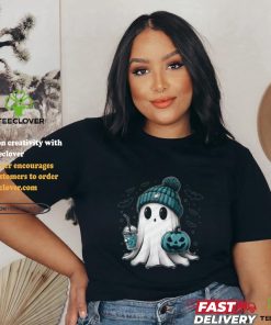 Halloween Philadelphia Eagles NFL Football Fan Ghost with Pumpkin shirt