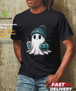 Halloween Philadelphia Eagles NFL Football Fan Ghost with Pumpkin shirt