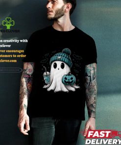 Halloween Philadelphia Eagles NFL Football Fan Ghost with Pumpkin shirt