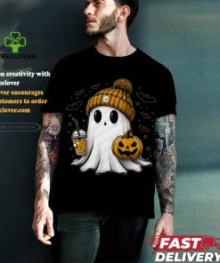 Halloween Pittsburgh Steelers NFL Football Fan Ghost with Pumpkin shirt