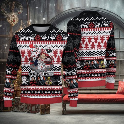 Halloween Scary Bears Ugly Christmas Sweater