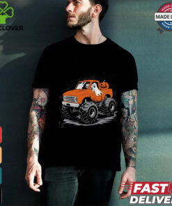 Halloween Shirt For Kids Boy Monster Truck Pumpkin Halloween T Shirt